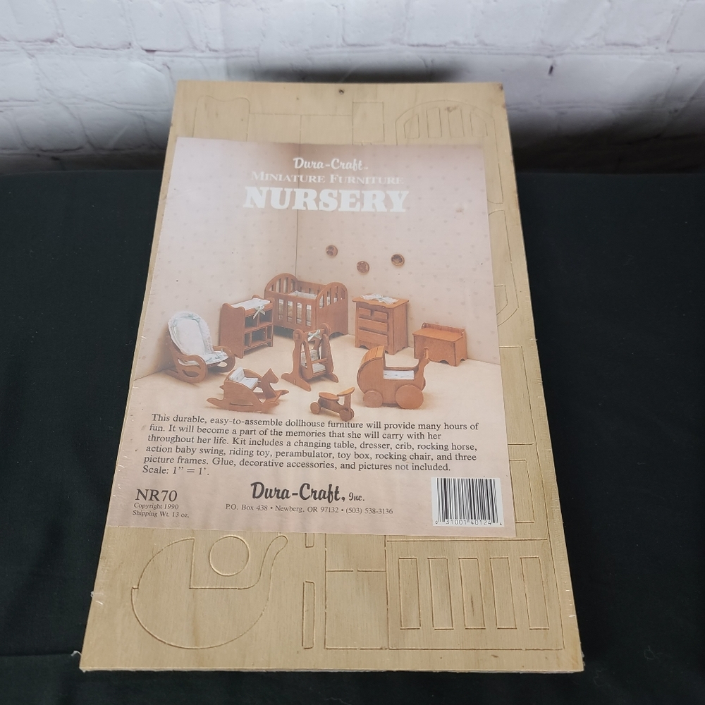 Dura-Craft Miniature Furniture . Nursery. NR70